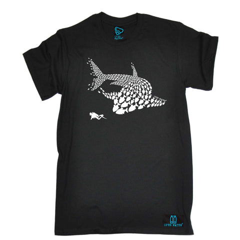 Open Water Scuba Diving Tee - Shark Diver New - Mens T-Shirt