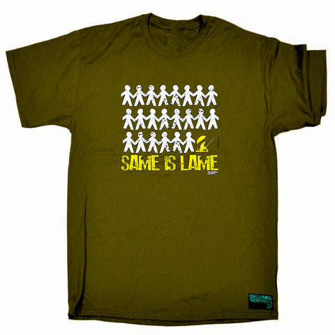 Dw Same Is Lame Fishing - Mens Funny T-Shirt Tshirts
