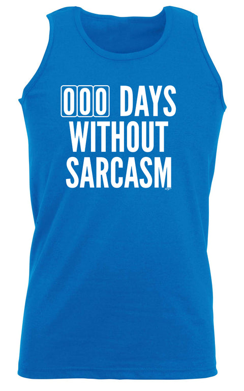 000 Days Without Sarcasm - Funny Vest Singlet Unisex Tank Top