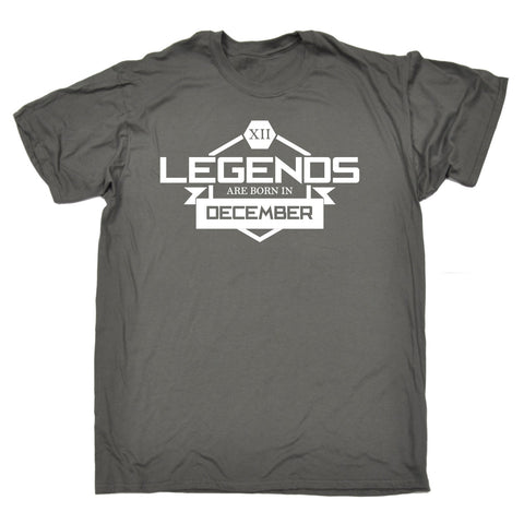 123t Men's Legends Are Born In December Funny T-Shirt