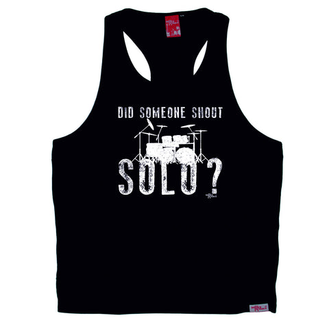 Banned Member Did Someone Shout Solo Drums Drummer Men's Tank Top