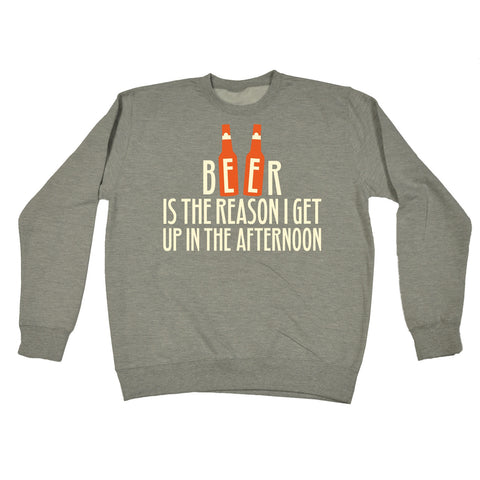 123t Beer Is The Reason I Get Up In The Afternoon Funny Sweatshirt