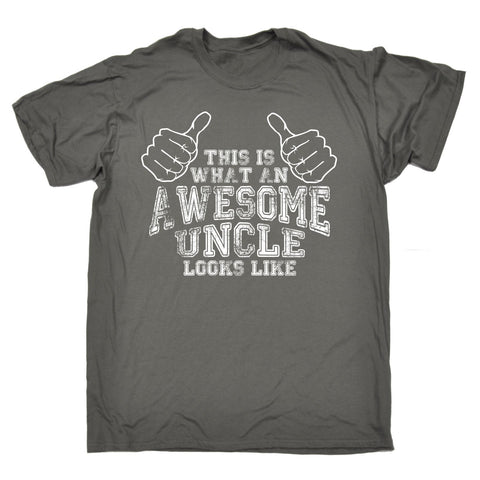 123t Men's This Is What An Awesome Uncle Looks Like Funny T-Shirt