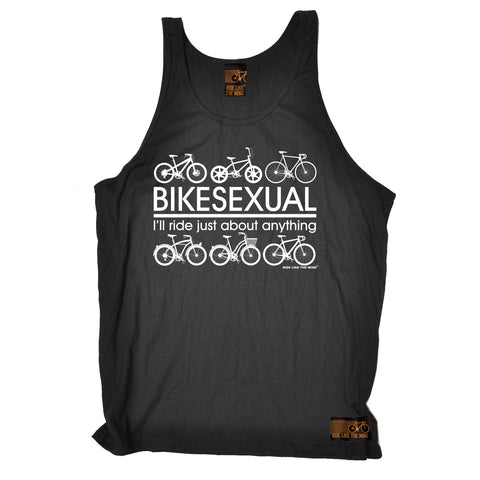 Ride Like The Wind Bikesexual ... About Anything Cycling Vest Top