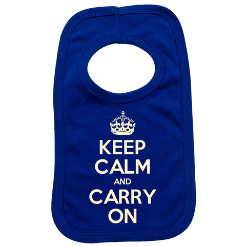 Official Keep Calm And Carry On Baby Bib