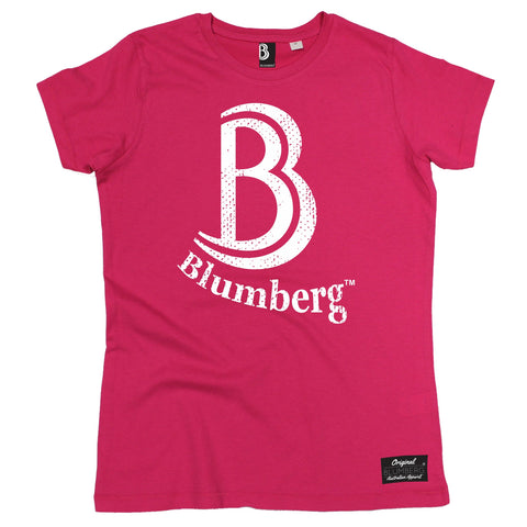 Women's B Blumberg White Text Chest Design - Premium T-Shirt
