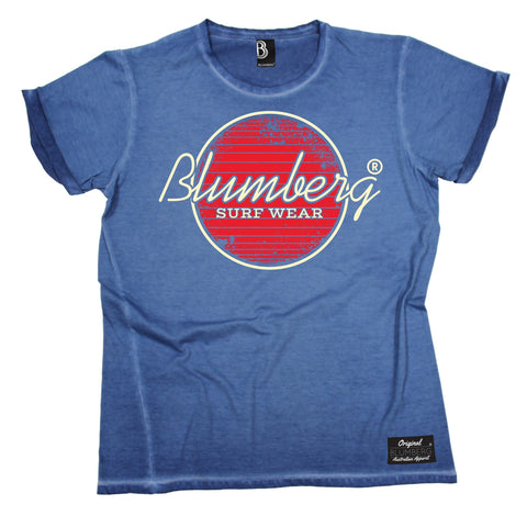 Men's Blumberg Surf Wear Red Design Vintage T-Shirt