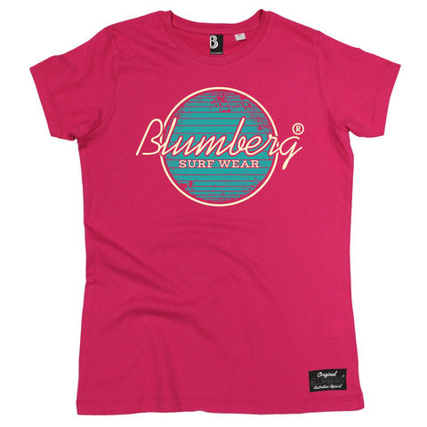 Women's Blumberg Surf Wear Turquoise Design - Premium T-Shirt