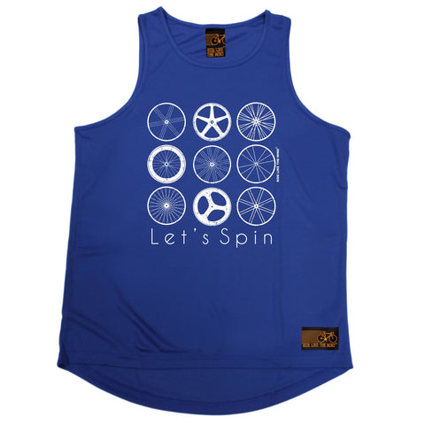 Ride Like The Wind Let's Spin Cycling Men's Training Vest
