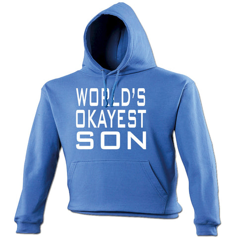 123t World's Okayest Son Funny Hoodie