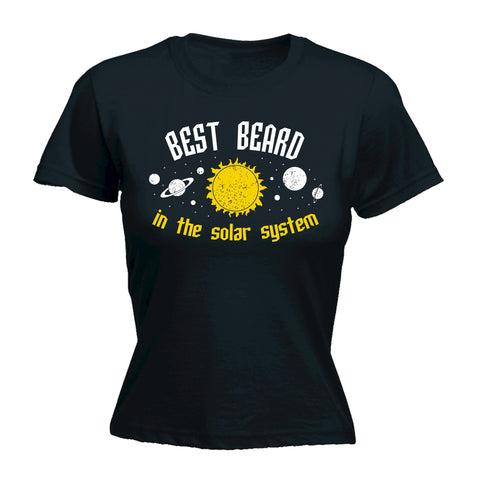 123t Women's Best Beard In The Solar System Galaxy Design Funny T-Shirt
