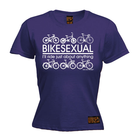 Ride Like The Wind Women's Bikesexual ... About Anything Cycling T-Shirt