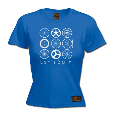 Ride Like The Wind Women's Let's Spin Cycling T-Shirt