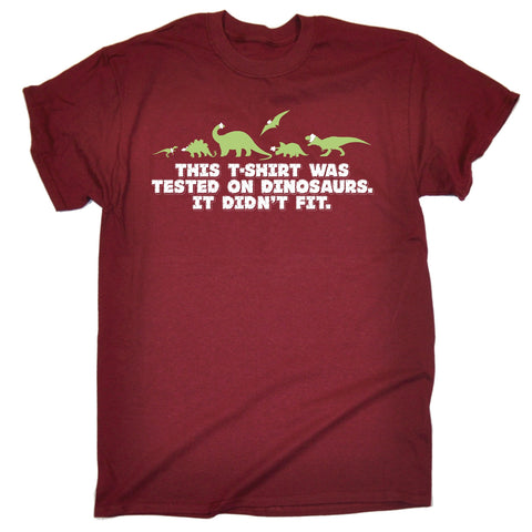 123t Men's This T-Shirt Was Tested On Dinosaurs It Didn't Fit Funny T-Shirt