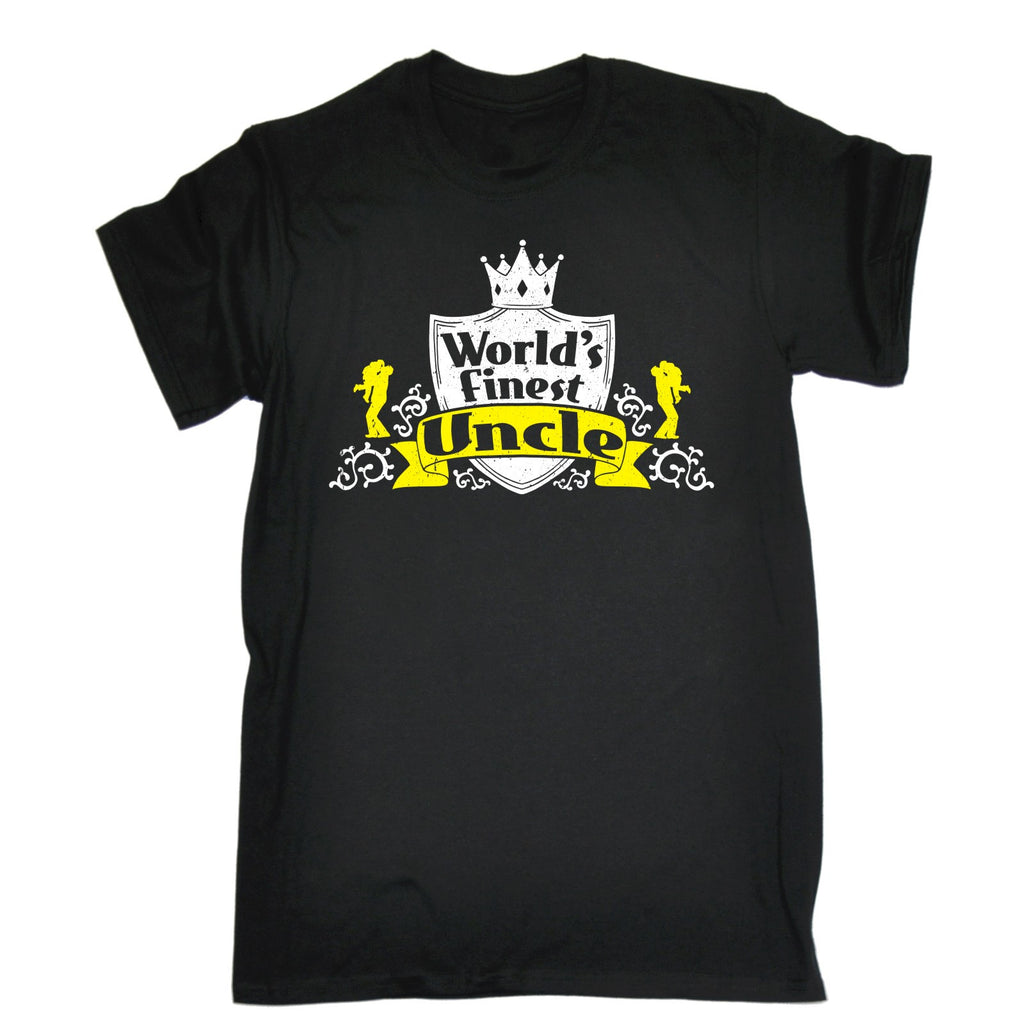 WORLD'S FINEST UNCLE T-SHIRT - 123t FUNNY SLOGAN GIFTS