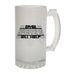 123t Frosted Glass Beer Stein - Maybe Swearing Will Help Rude - Funny Novelty Birthday