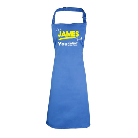 123t It's A James Thing You Wouldn't Understand Funny Apron