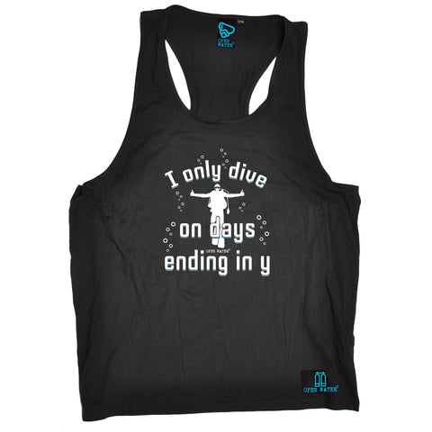 Open Water I Only Dive On Days Ending In Y Scuba Diving Men's Tank Top
