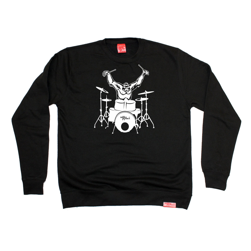 Banned Member Gorilla Drummer Drumming Sweatshirt