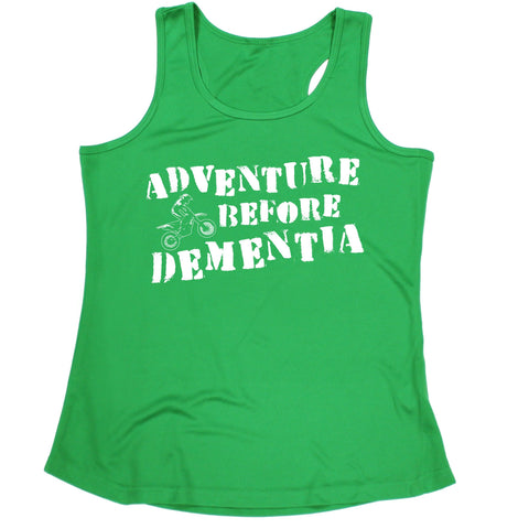 123t Adventure Before Dementia Dirt Bike Funny Girlie Training Vest - 123t clothing gifts presents