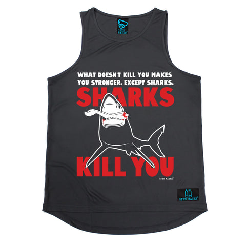 Open Water What Doesn't Kill You Makes You Stronger Scuba Diving Men's Training Vest