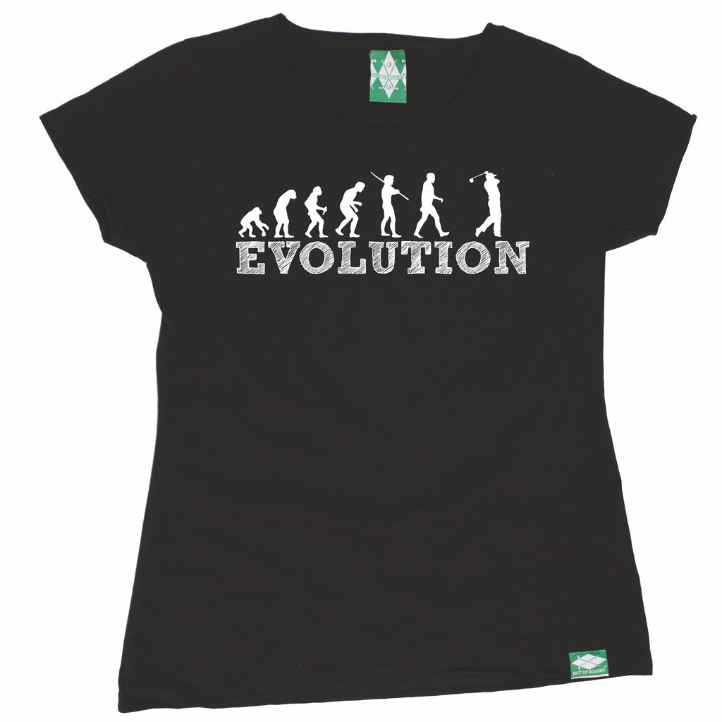 Out Of Bounds Women's Evolution Golf Golfing T-Shirt