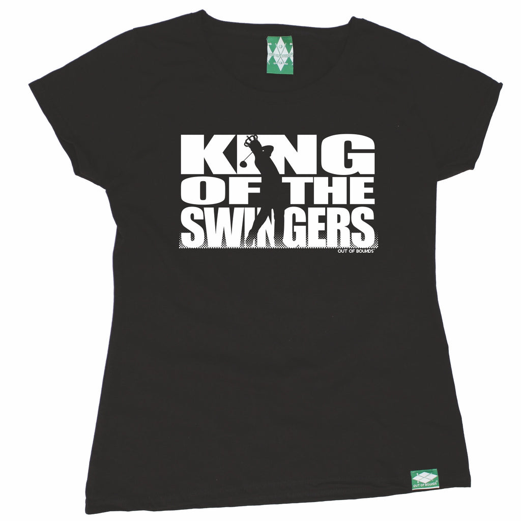 Out Of Bounds Women's King Of The Swingers Golf Golfing T-Shirt