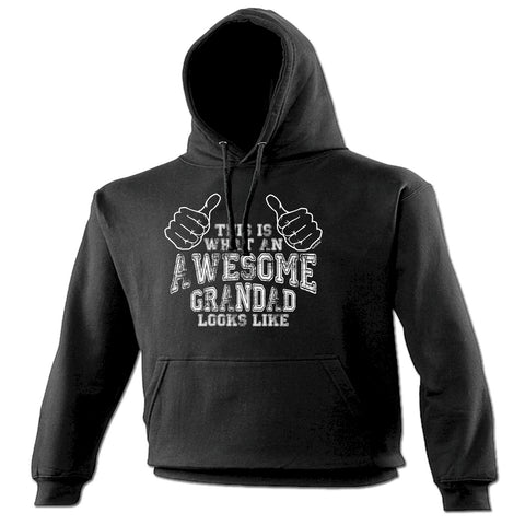 123t This Is What An Awesome Grandad Looks Like Funny Hoodie
