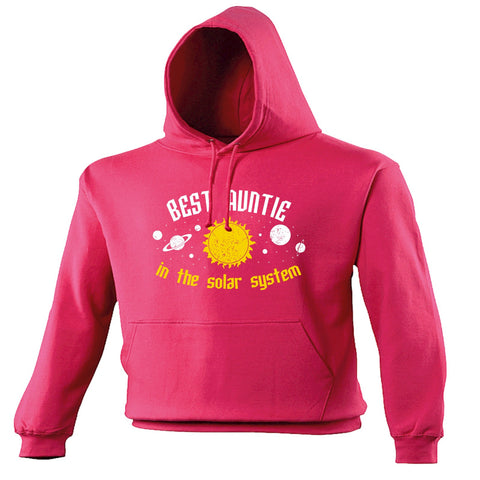 123t Best Auntie In The Solar System Galaxy Design Funny Hoodie