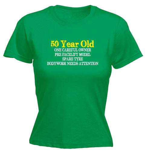 123t Women's 50 Year Old ... One Careful Owner Funny T-Shirt