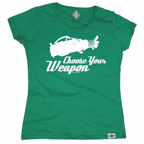 Out Of Bounds Women's Choose Your Weapon Golfing T-Shirt