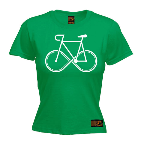 Ride Like The Wind Women's Infinity Bike Design Cycling T-Shirt