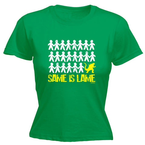 123t Women's Same Is Lame Gojira Funny T-Shirt