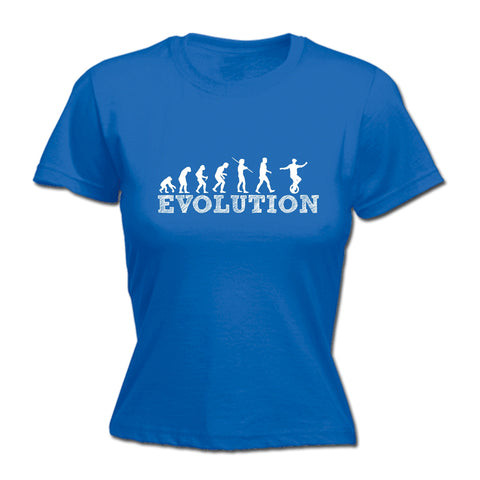 123t Women's Evolution Unicycle Funny T-Shirt