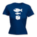 123t Women's Big Fish Little Fish Cardboard Box Funny T-Shirt