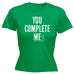 123t Women's You Complete Me SS Funny T-Shirt