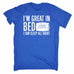 123t Men's I'm Great In Bed I Can Sleep All Night Funny T-Shirt