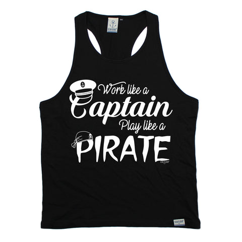 Ocean Bound Work Like A Captain Play Like A Pirate Men's Tank Top