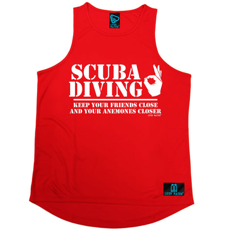 Open Water -  Scuba Diving Keep Your Friends Close Anemones Closer - MEN'S TRAINING VEST