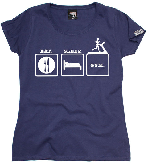 Personal Best Women's Eat Sleep Gym Training T-Shirt
