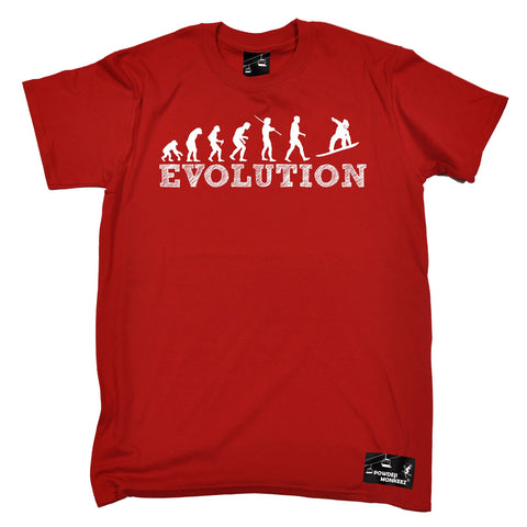 Powder Monkeez Men's Evolution Snowboarding Snowboard T-Shirt