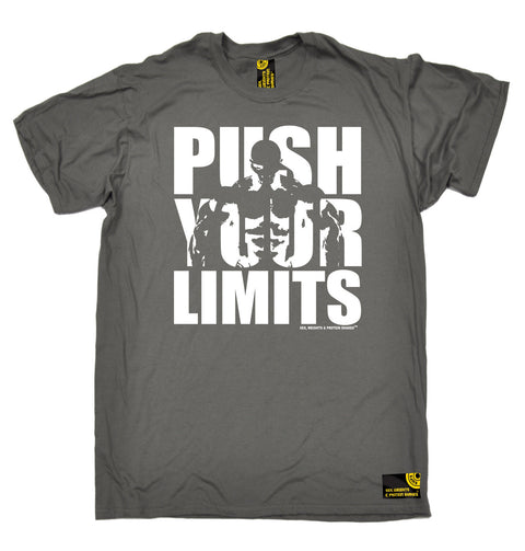 Sex Weights and Protein Shakes Men's Push Your Limits Sex Weights And Protein Shakes Gym T-Shirt