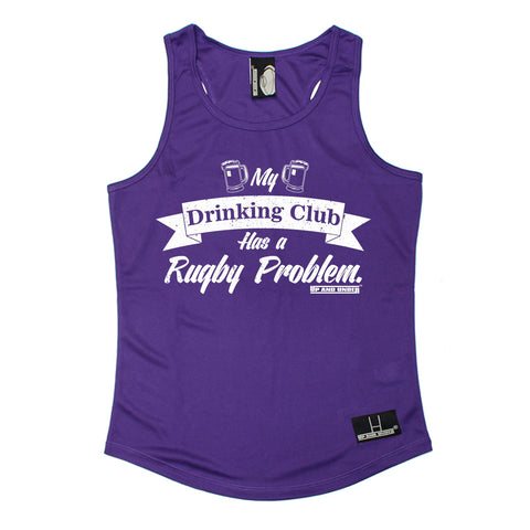 Up And Under My Drinking Club Has A Rugby Problem Girlie Training Vest
