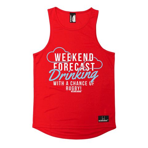 Up And Under Weekend Forecast Drinking With A Chance Of Rugby Men's Training Vest