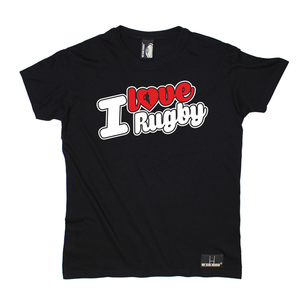 Up And Under Men's I Love Rugby T-Shirt