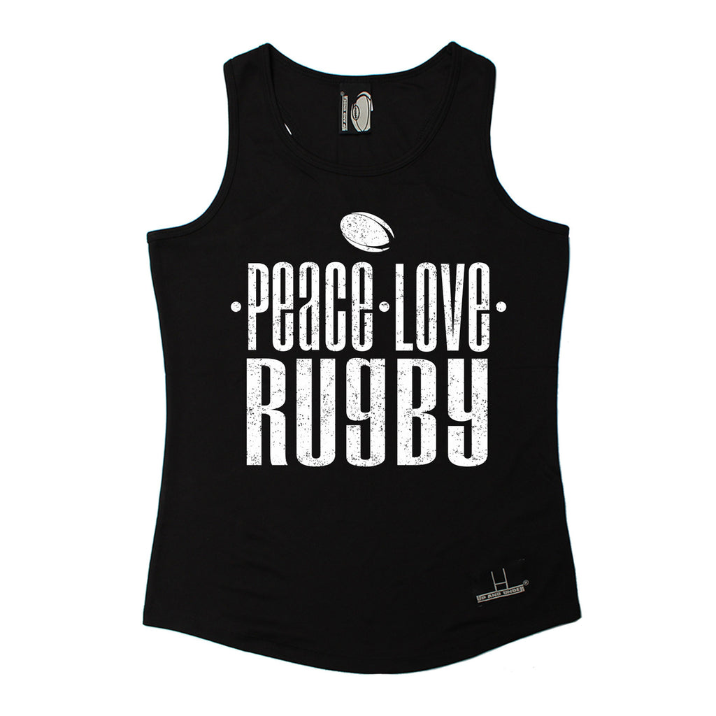 Up And Under Peace Love Rugby Girlie Training Vest