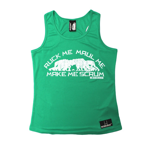 Up And Under Ruck Me Maul Me Make Me Scrum Rugby Girlie Training Vest