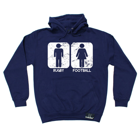 Up And Under Rugby Vs Football Hoodie