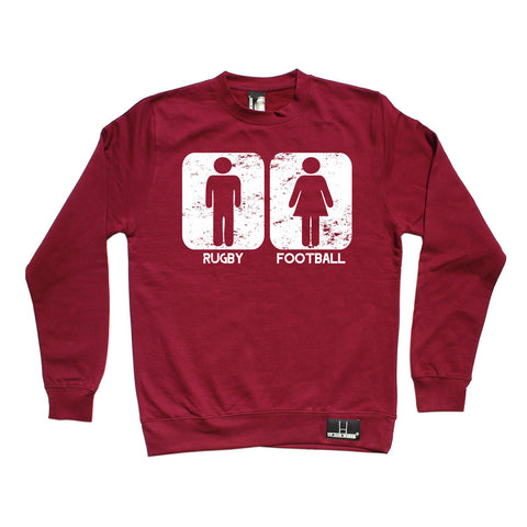Up And Under Rugby Vs Football Sweatshirt