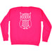 123t Owl Design Funny Sweatshirt, 123t